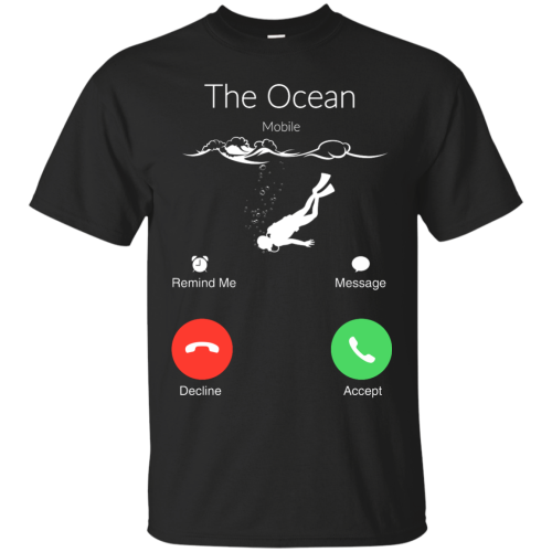 The Ocean is Calling, Ocean mobile Calling T shirt