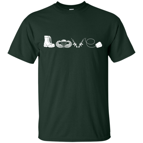 Airborne T Shirt: Airborne Love T Shirt, Hoodies, Tank Top