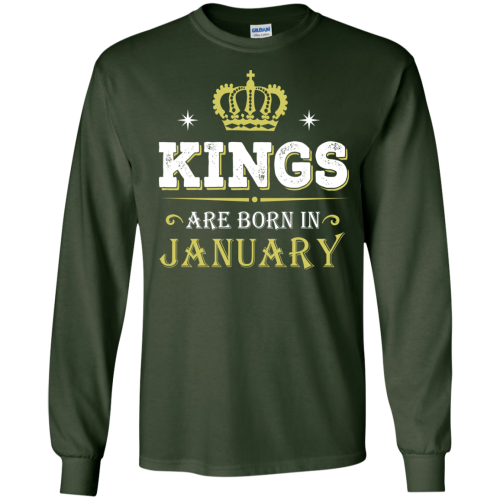 Kings Are Born In January T Shirt, Hoodies, Tank