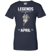 Michael Jordan: Legends Are Born In April T Shirts & Hoodies
