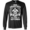 Never Underestimate An Old Man Who Was Born In September T Shirts