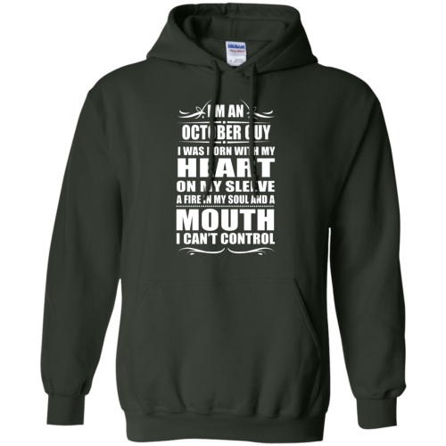 I'm an October Guy I Was Born With My Heart T Shirt