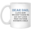 World's Best Farter I Mean Father Black Coffee Mug