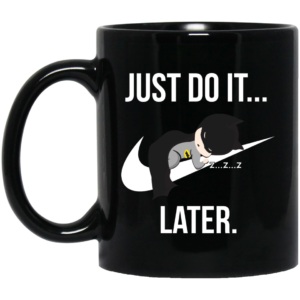 Just do it, Batman black coffee mug