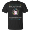 She is beauty she is grace she can stab you in the face t-shirts, hoodies, tank