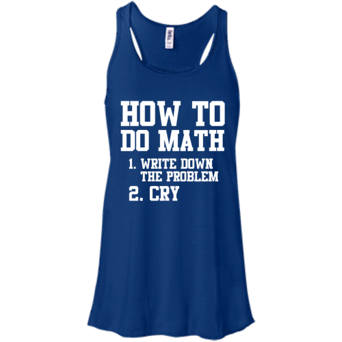 How To Do Math: Write Down The Problem and Cry T Shirts, Tank Top